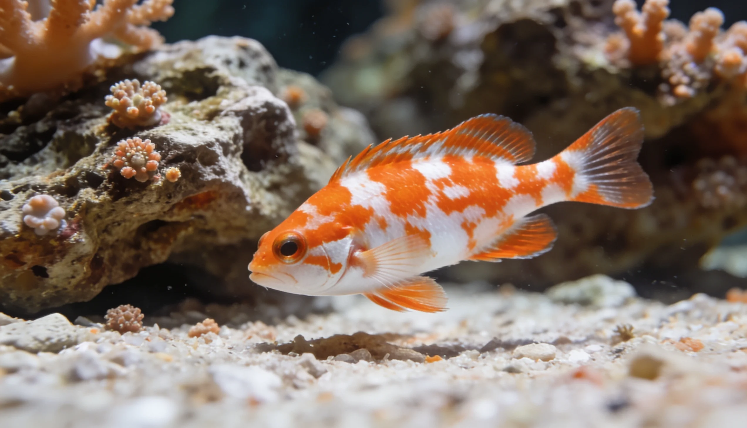 firefish goby em aquário marinho de recife