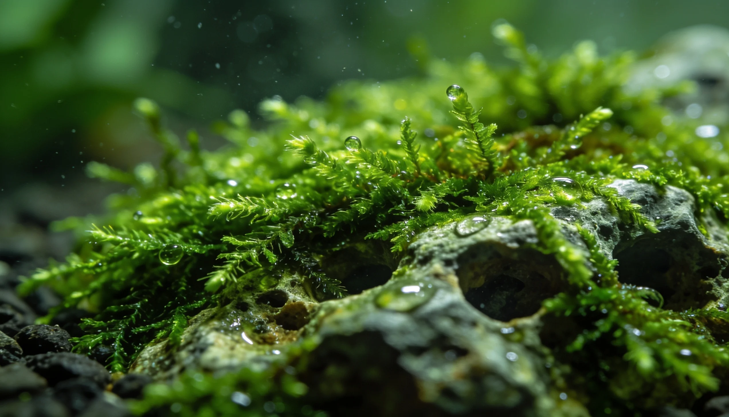 elódea e vallisneria em aquário plantado de baixa luz