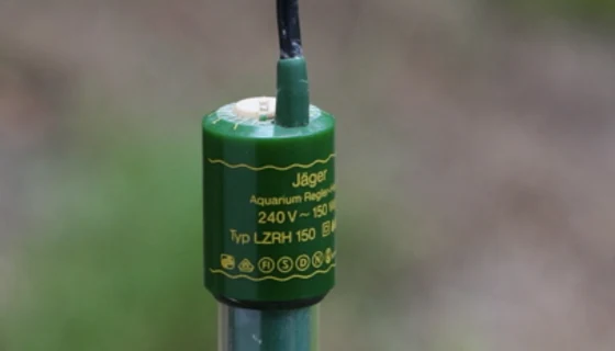 Cabeçote de aquecedor de aquário com termostato, marcado 240 V e 150 W