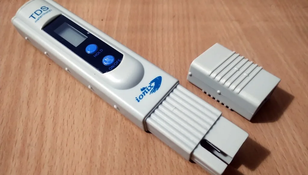 Medidor de TDS digital de bolso usado para medir sólidos dissolvidos na água